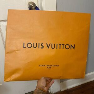 Louis Vuitton Orange Shopping Bag